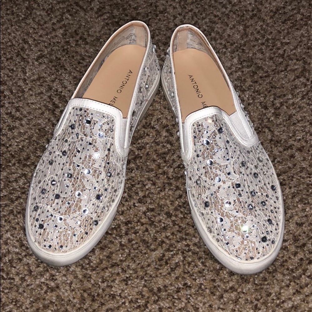 Antonio Melani Garner Lace Rhinestone Embellished